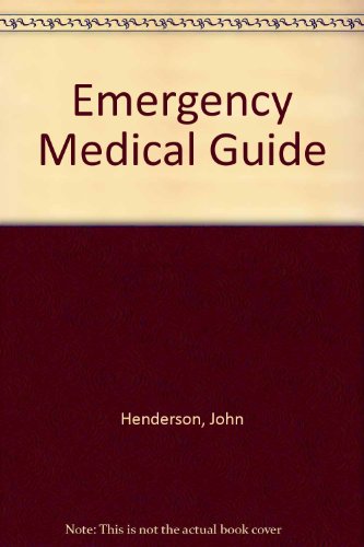 Beispielbild fr Emergency medical guide zum Verkauf von Wonder Book