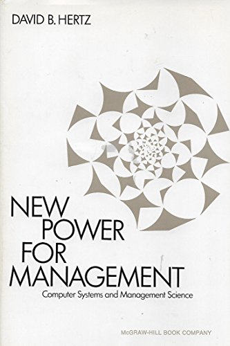 Beispielbild fr New Power for Management: Computer Systems and Management Science zum Verkauf von ThriftBooks-Atlanta