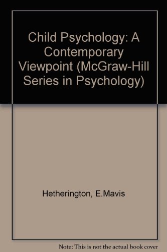 Stock image for Child Psychology: A Contemporary Viewpoint (Career Core Competencies) for sale by SecondSale