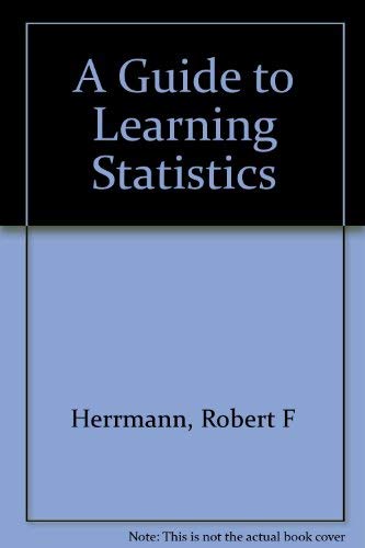 Imagen de archivo de A Guide to Learning Statistics a la venta por SecondSale