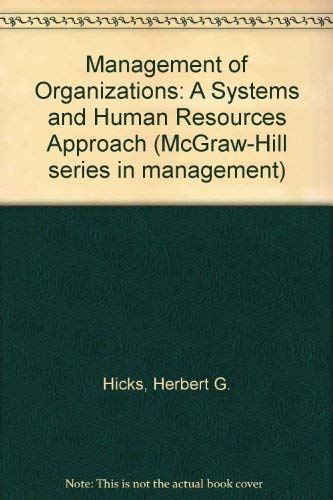 9780070287211: Management of Organizations