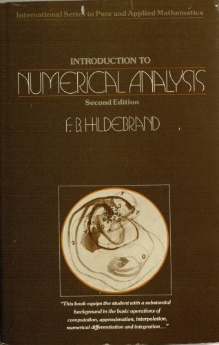 Introduction to numerical analysis (International series in pure and applied mathematics) - Hildebrand, Francis Begnaud