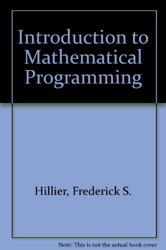 9780070289390: Introduction to Mathematical Programming