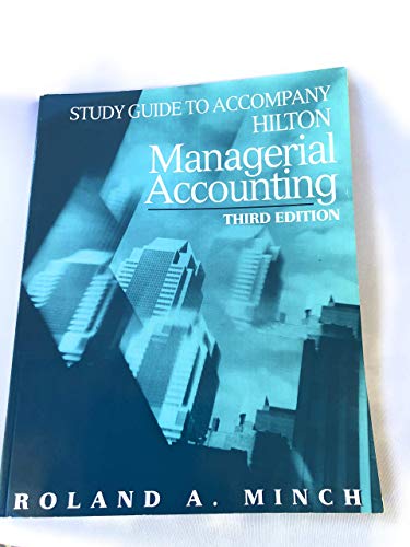 9780070289598: Managerial Accounting