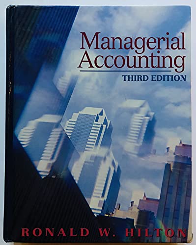 Stock image for Managerial Accounting for sale by medimops