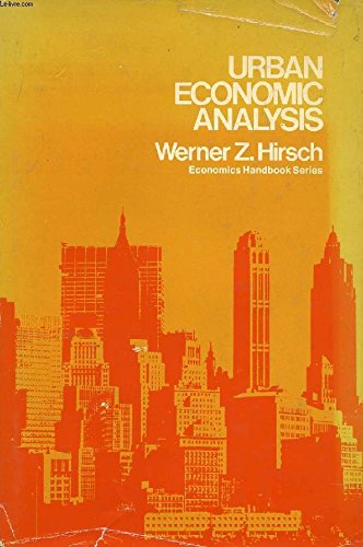 Beispielbild fr Urban economic analysis (Economics handbook series) zum Verkauf von Wonder Book