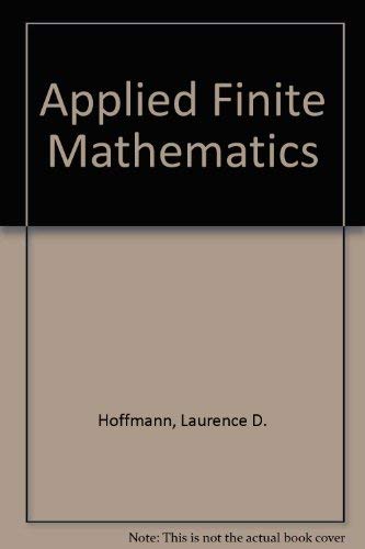 Beispielbild fr Applied Finite Mathematics zum Verkauf von HPB-Red