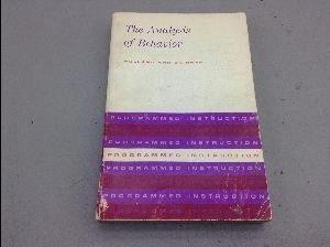 9780070295650: Analysis of Behaviour: A Program for Self-Instruction