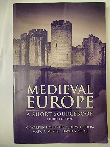 Beispielbild fr Medieval Europe: A Short Source Book zum Verkauf von Wonder Book