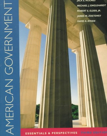 Imagen de archivo de American Government : Essentials and Perspectives a la venta por Better World Books