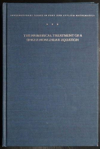 9780070304659: Numerical Treatment of a Single Nonlinear Equation