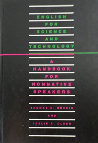 Imagen de archivo de English for Science and Technology : A Handbook for Non-Native Speakers a la venta por Better World Books