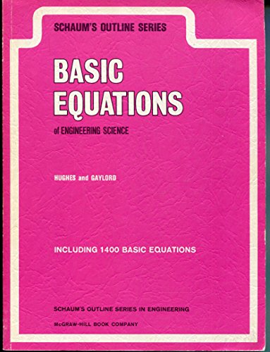 Beispielbild fr Basic Equations of Engineering (Schaum's Outline Series) zum Verkauf von Wonder Book