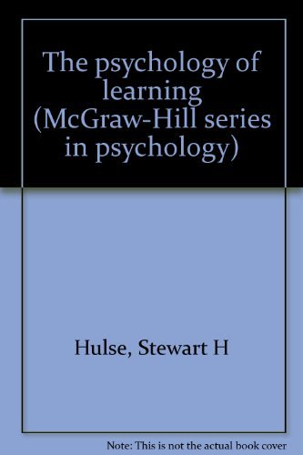 9780070311503: The psychology of learning (McGraw-Hill series in psychology)