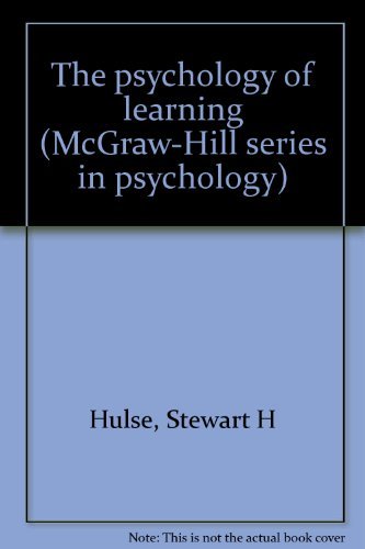 Stock image for The Psychology of Learning for sale by Better World Books: West