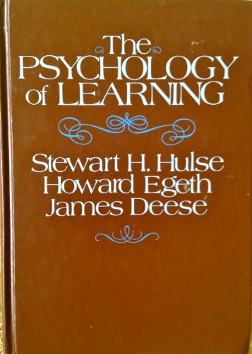 9780070311510: Psychology of Learning (Psychology S.)