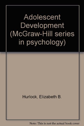 Stock image for Adolescent Development, 4th edition (McGraw-Hill Series in Psychology) for sale by BookDepart