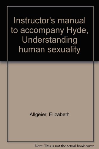 9780070315594: Instructor's manual to accompany Hyde, Understanding human sexuality