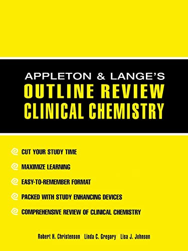 Beispielbild fr Appleton & Lange Outline Review: Clinical Chemistry zum Verkauf von Better World Books