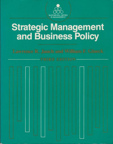 9780070323391: Strategic Management and Business Policy (Management S.)