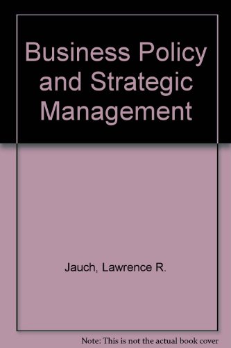 9780070323483: Business Policy and Strategic Management