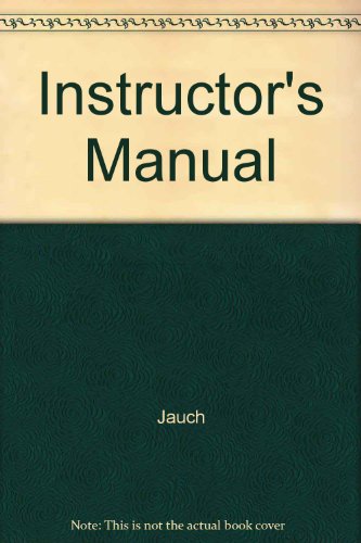 Imagen de archivo de Instructor's Manual a la venta por Better World Books