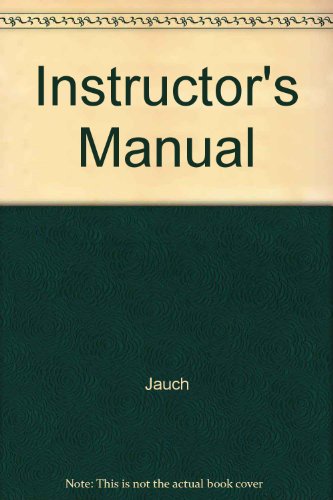 Stock image for Instructor's Manual for sale by Better World Books