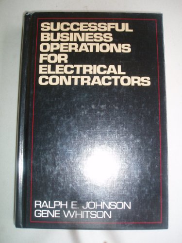 Imagen de archivo de Successful Business Operations for Electrical Contractors a la venta por BooksRun