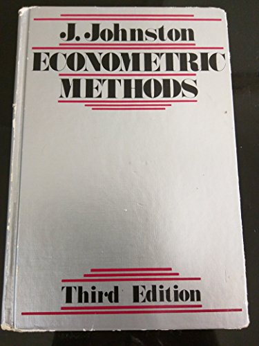 Beispielbild fr Econometric Methods zum Verkauf von Better World Books
