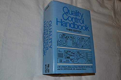 Beispielbild fr QUALITY CONTROL HANDBOOK - Third Edition zum Verkauf von David H. Gerber Books (gerberbooks)