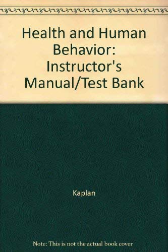 9780070335677: Health and Human Behavior