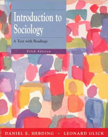 Beispielbild fr Introduction To Sociology: A Text With Readings zum Verkauf von HPB-Red