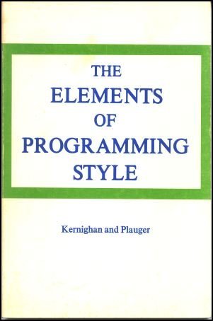 9780070341999: Elements of Programming Style