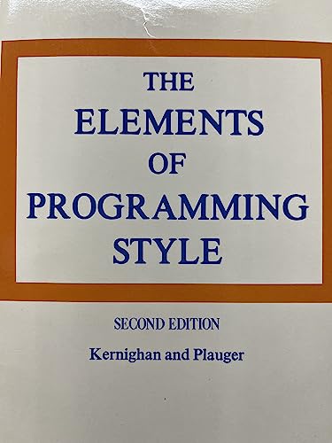 9780070342071: Elements of Programming Style, Second Edition
