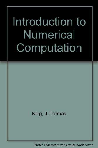 Stock image for Introduction to Numerical Computation for sale by Better World Books