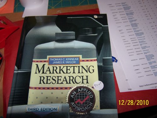 Beispielbild fr Marketing Research : An Applied Approach zum Verkauf von Better World Books