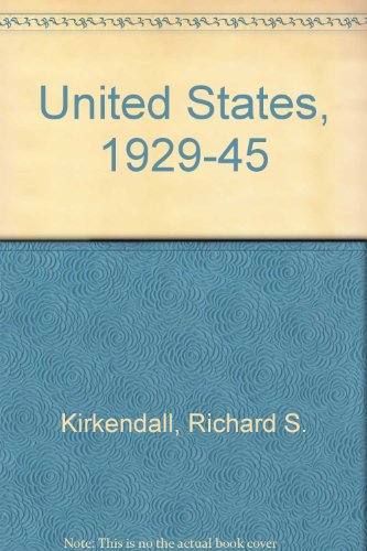 Beispielbild fr The United States 1929-1945: Years of Crisis and Change zum Verkauf von Wonder Book