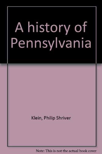 9780070350397: A history of Pennsylvania