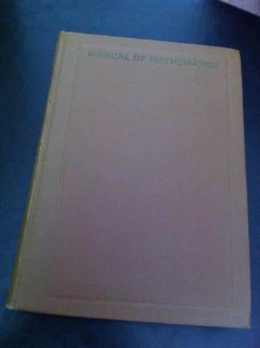 9780070353626: Manual of Mathematics