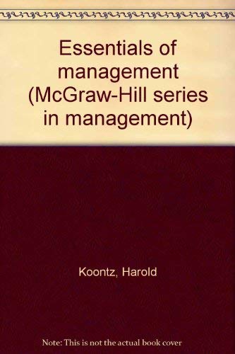 9780070353718: Essentials of Management (Management S.)