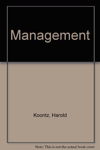 Stock image for Management (McGraw-Hill Series in Management) for sale by HPB-Red