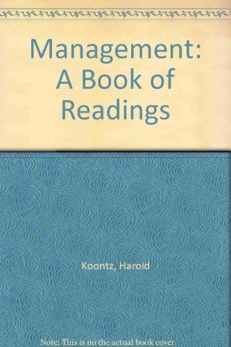 Management By Koontz H And O Donnell C Abebooks