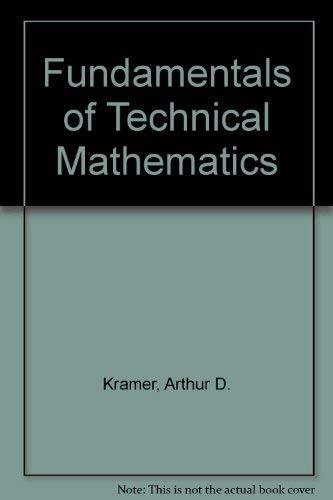 9780070354272: Fundamentals of Technical Mathematics