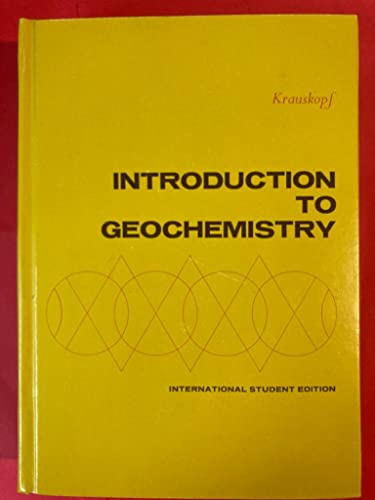 Stock image for Introduction to Geochemistry for sale by Better World Books