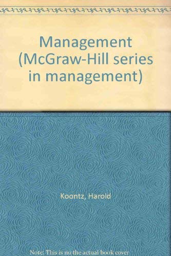 9780070354876: Management (McGraw-Hill series in management)