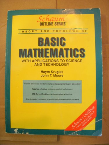 9780070355514: Schaum's Outline of Basic Applied Mathematics (Schaum's Outline S.)