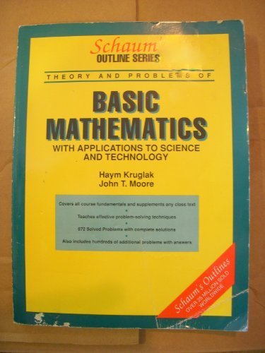 9780070355514: Schaum's Outline of Theory and Problems of Basic Mathematics: With Applications to Science and Technology