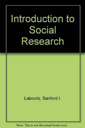Beispielbild fr Introduction to Social Research zum Verkauf von Mispah books