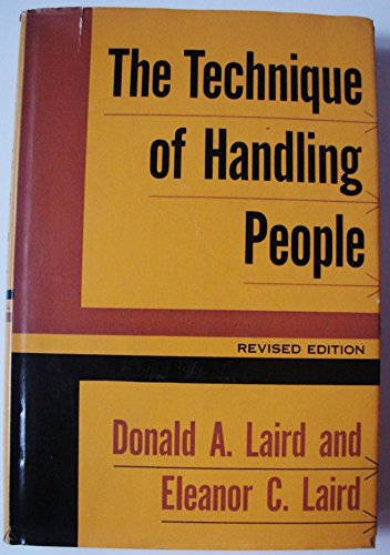 Beispielbild fr Technique of Handling People zum Verkauf von Better World Books