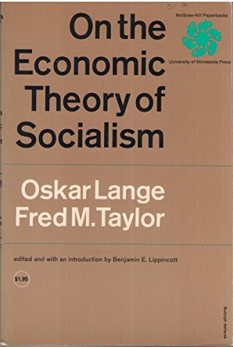 Beispielbild fr On the Economic Theory of Socialism zum Verkauf von Better World Books